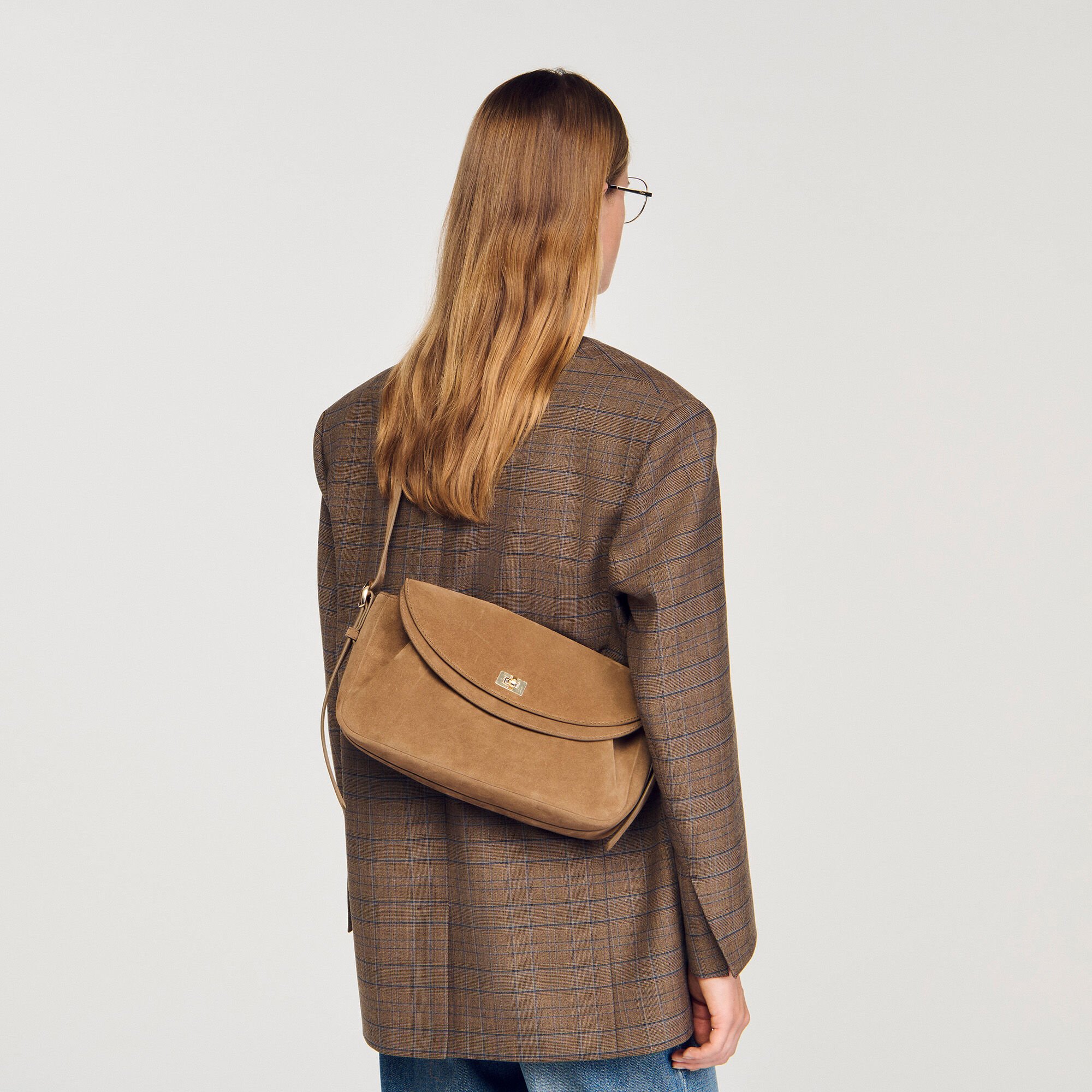 Bolso de cuero de ante Le Mambo