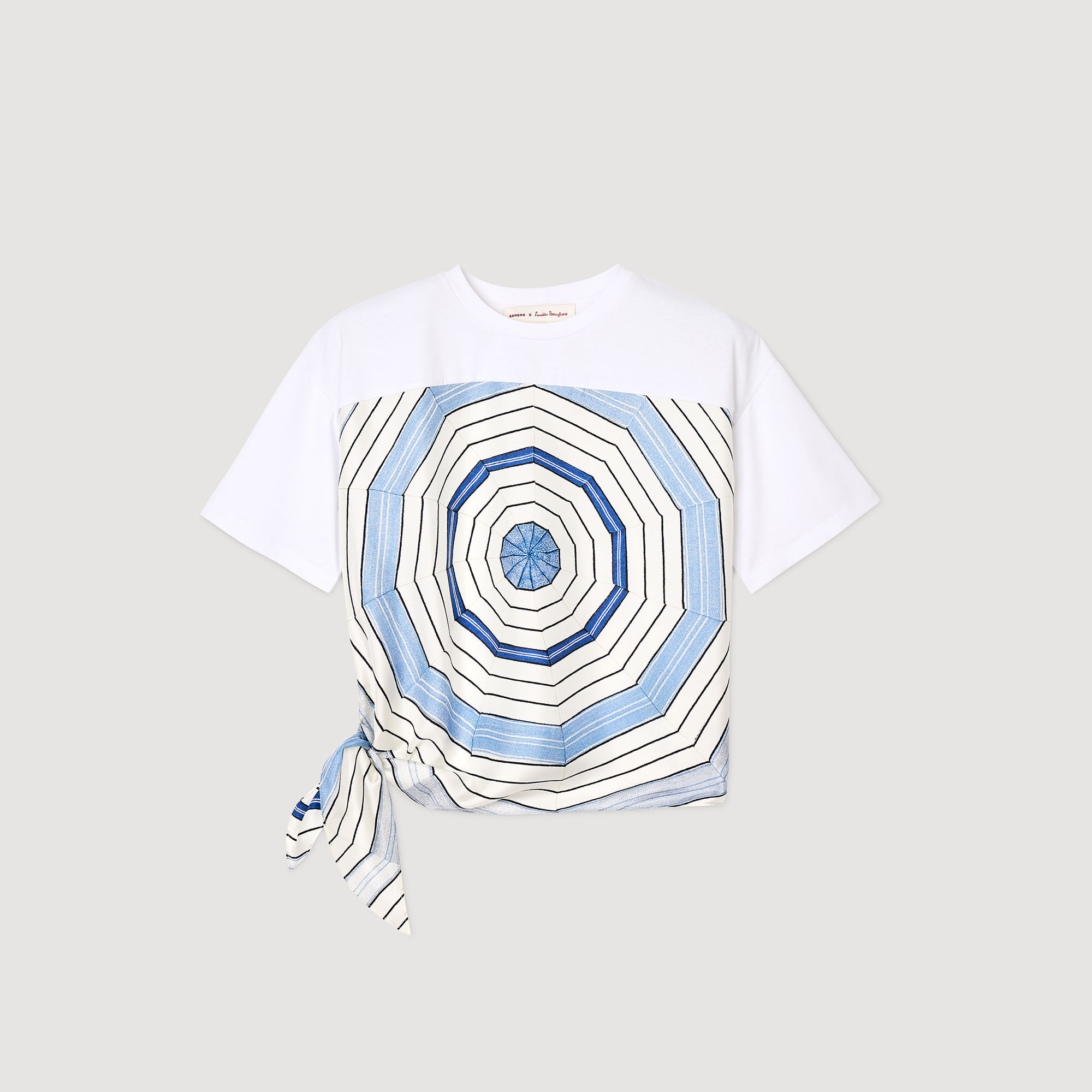 Camiseta con estampado de espirales
