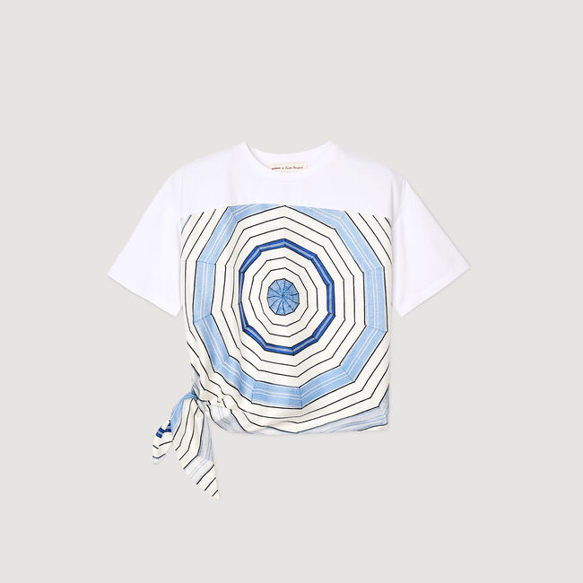 Camiseta con estampado de espirales