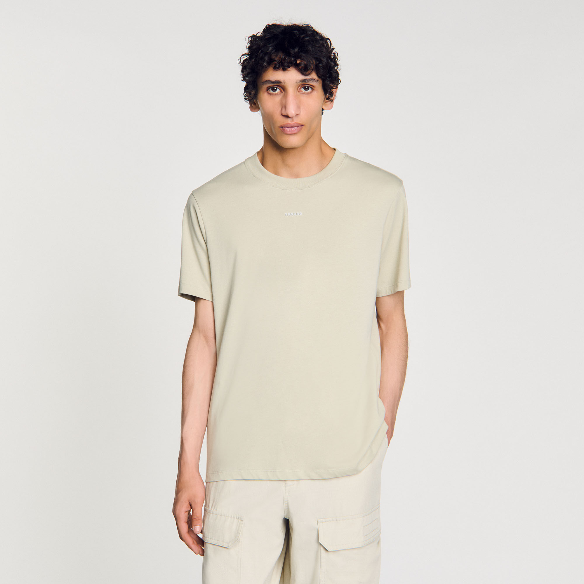Camiseta de algodón con logotipo