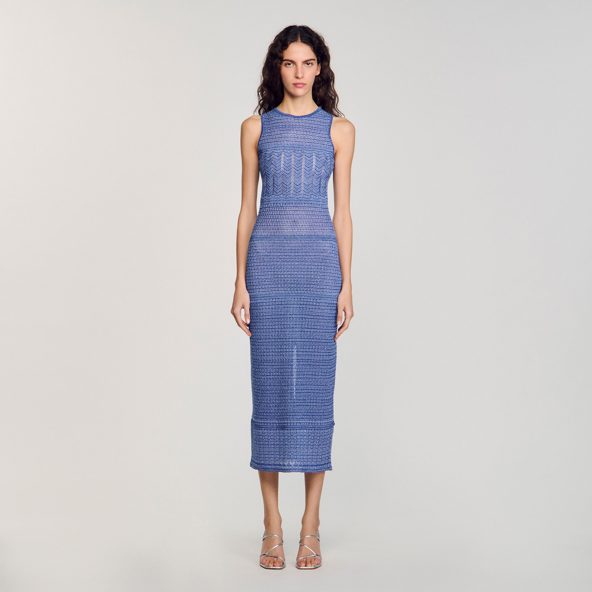Vestido midi de punto