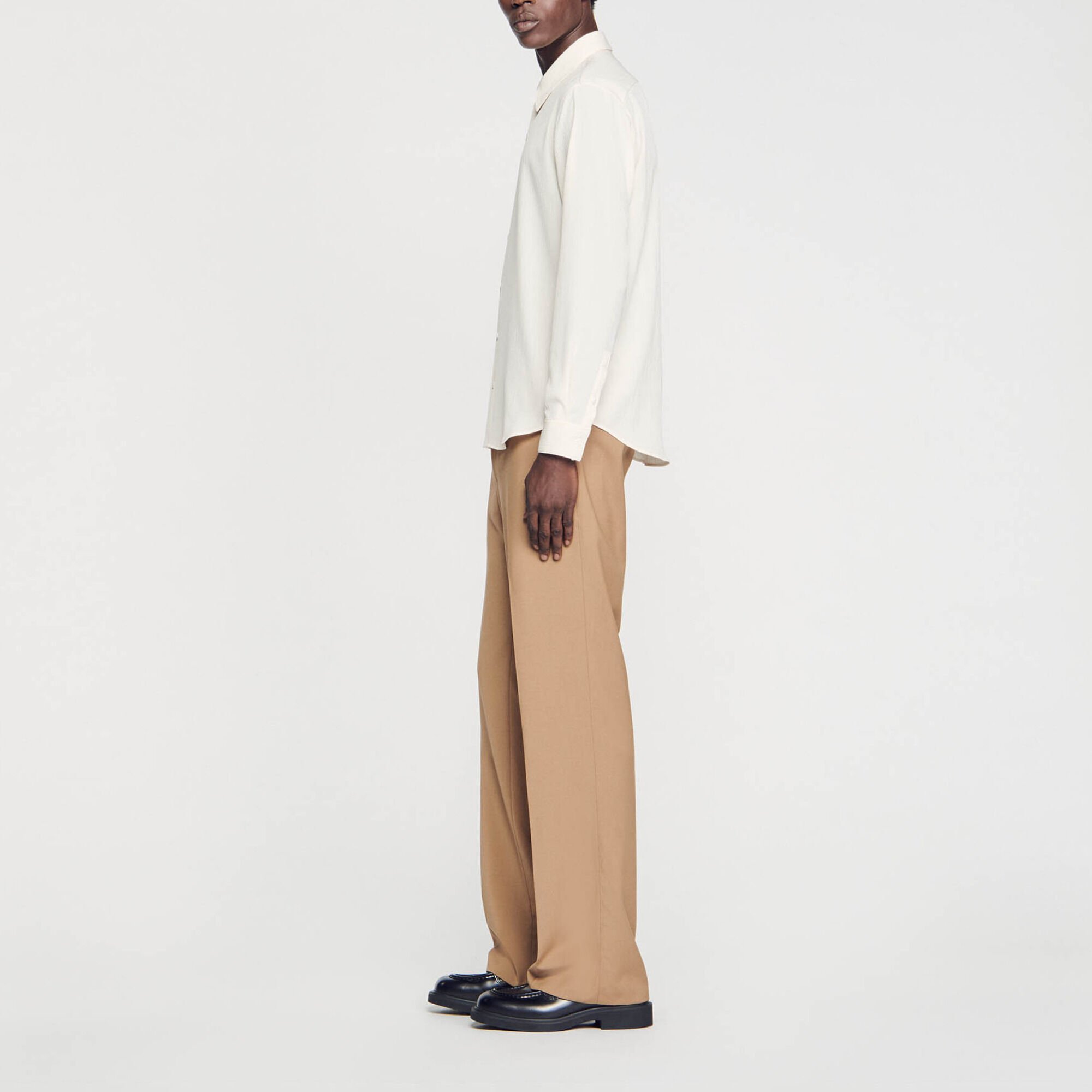 Camisa fluida plisada