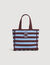 Bolso de ganchillo a rayas
