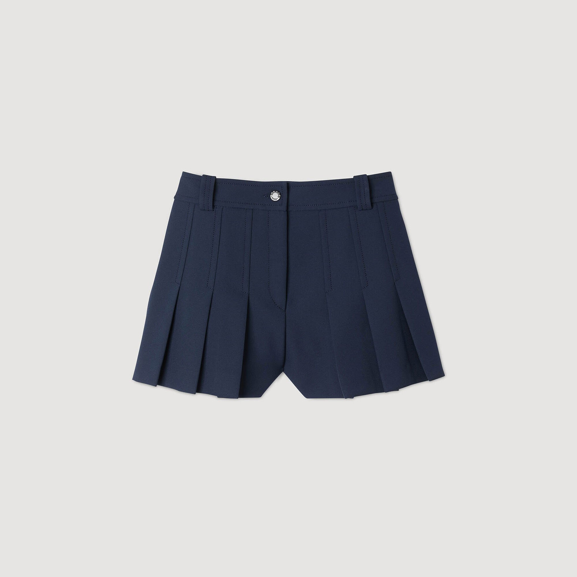 Short de traje con pliegues