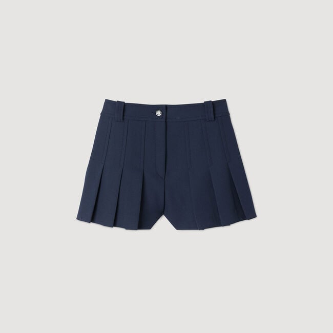 Short de traje con pliegues