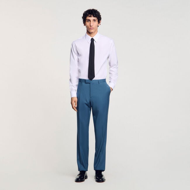 Pantalón de traje de lana