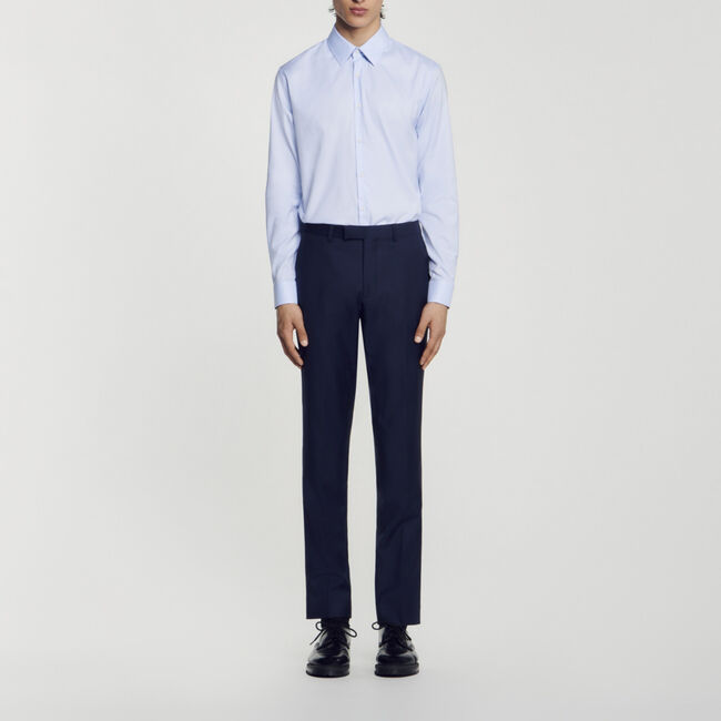 Camisa de algodón de corte clásico