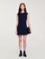 Vestido corto con botones