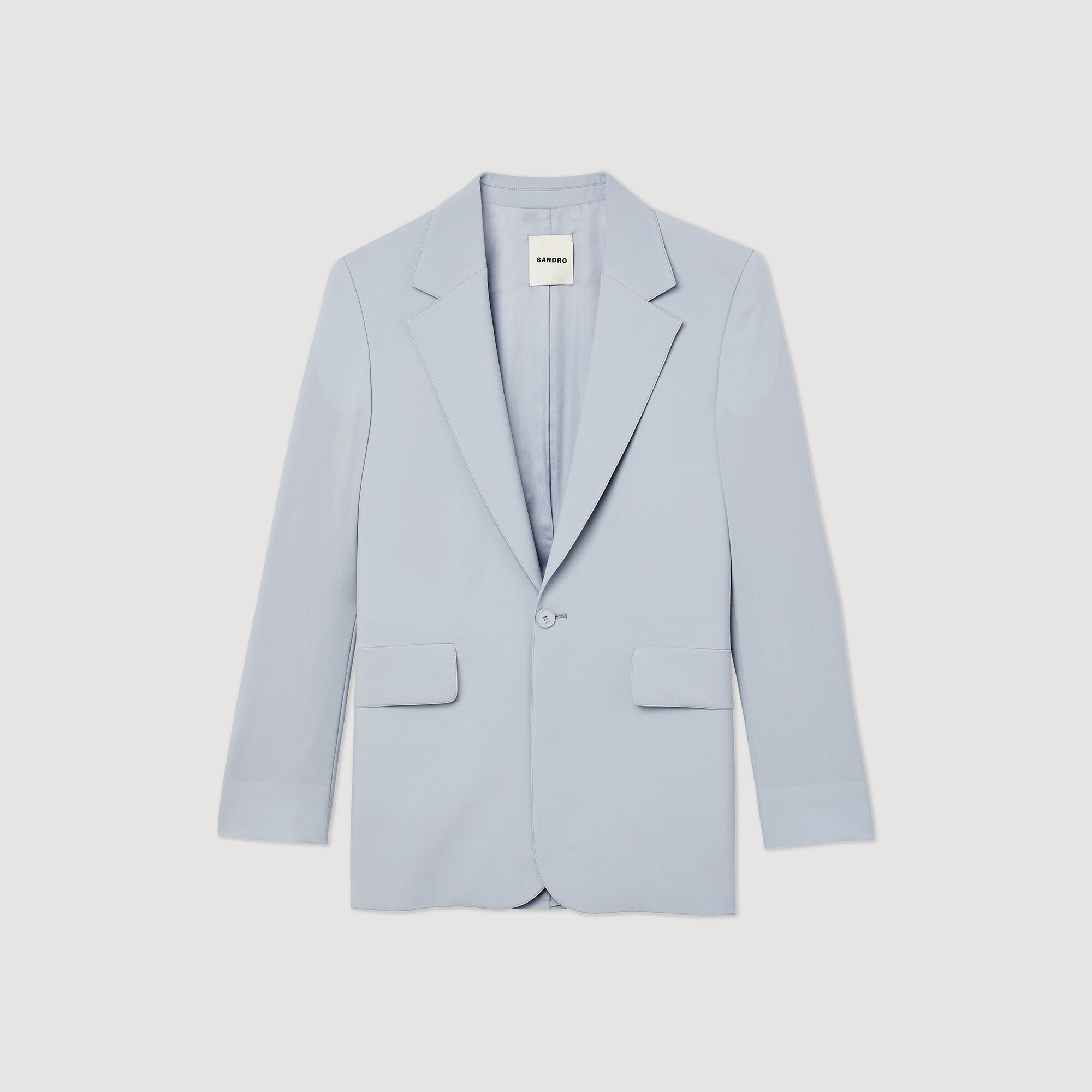 Chaqueta de traje de lana virgen