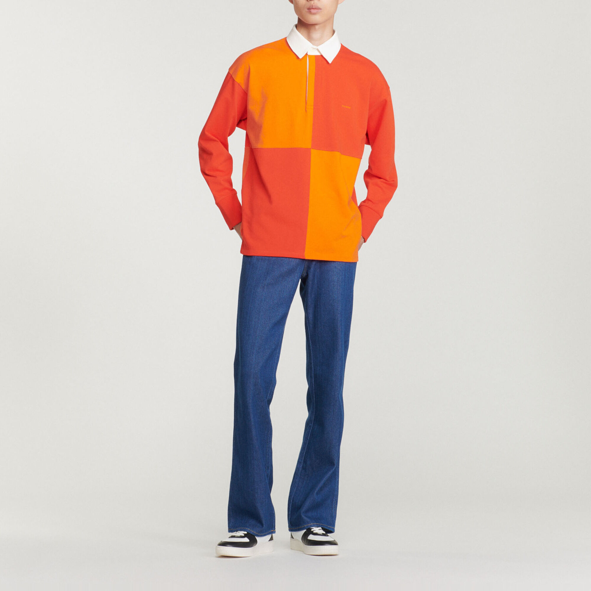 Polo de rugby de algodón orgánico