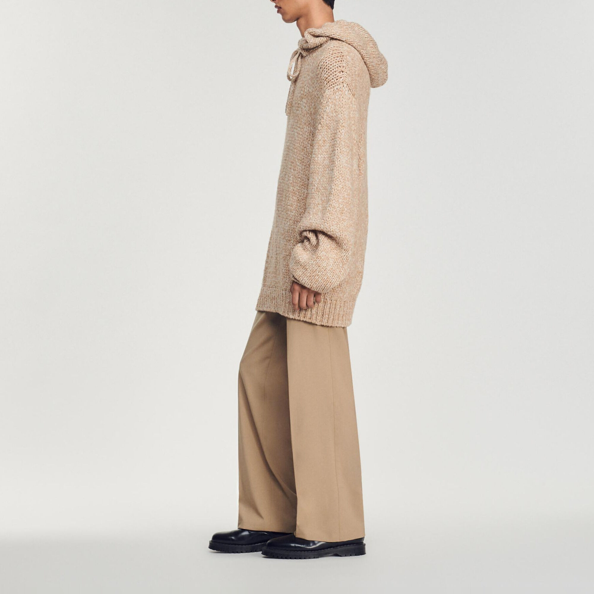 Sudadera con capucha oversize de punto
