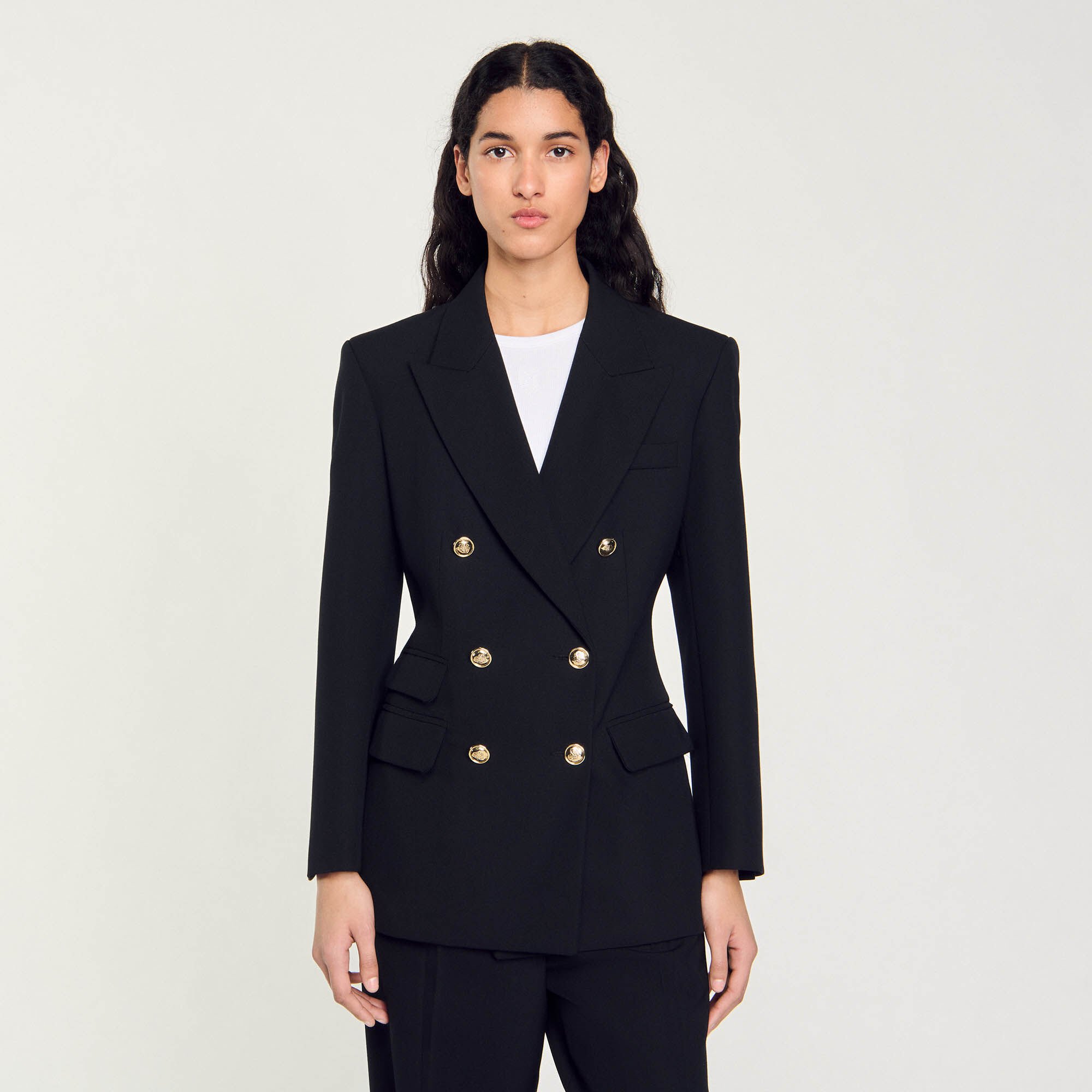 Chaqueta sastre con botonadura cruzada