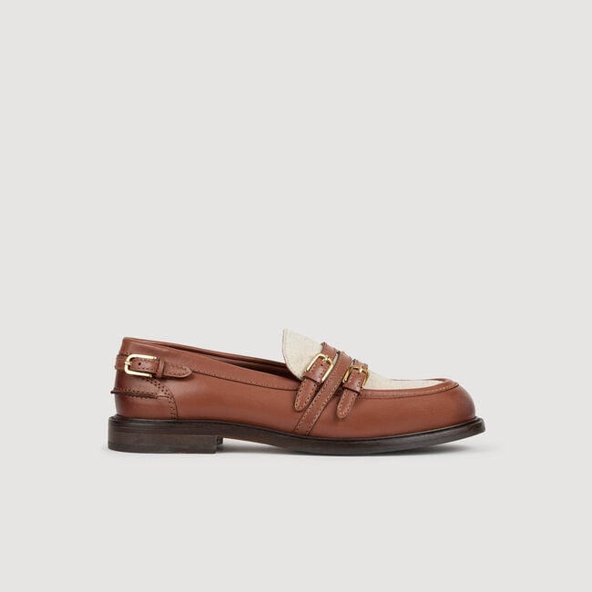 Mocasines de cuero brillante