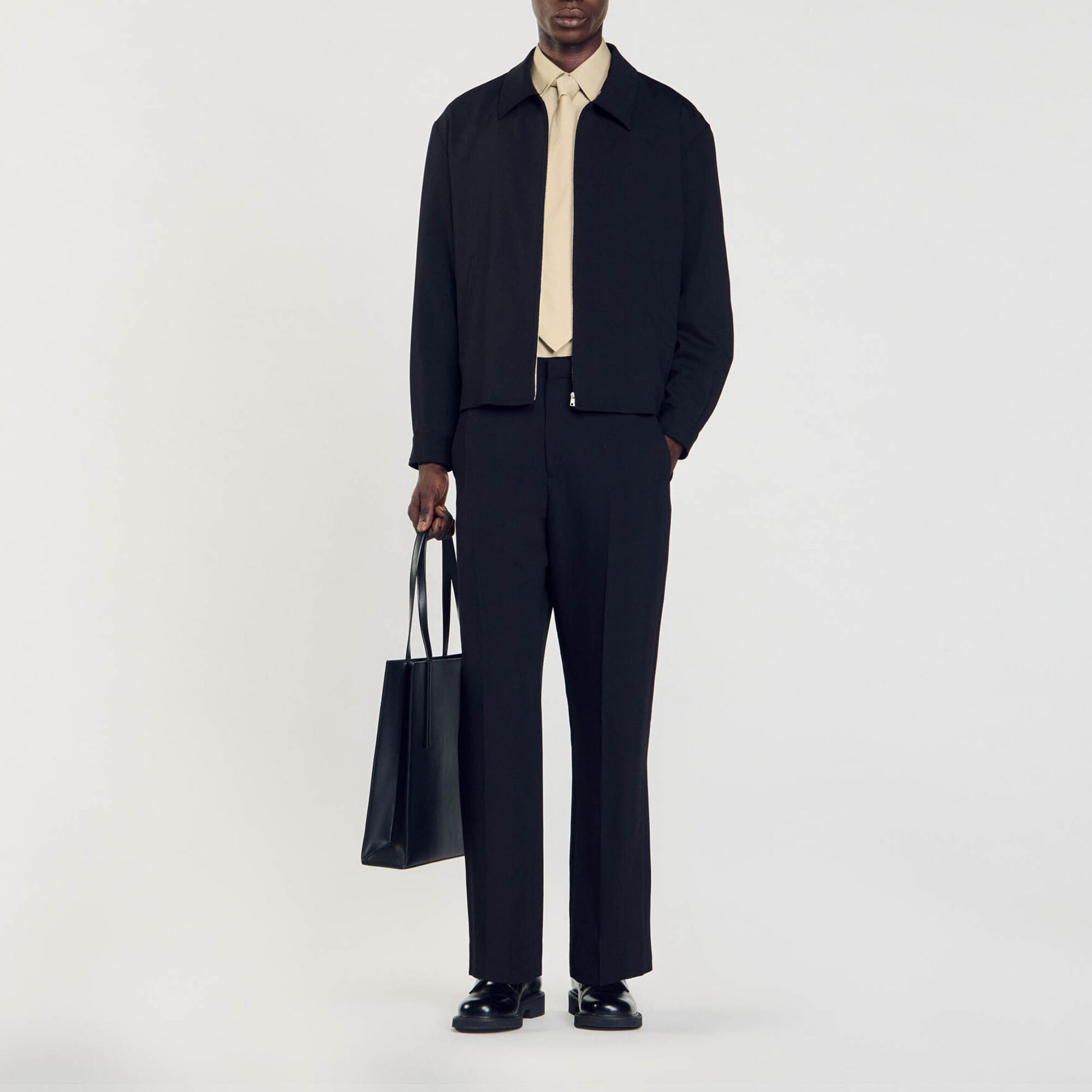 Cazadora con cremallera