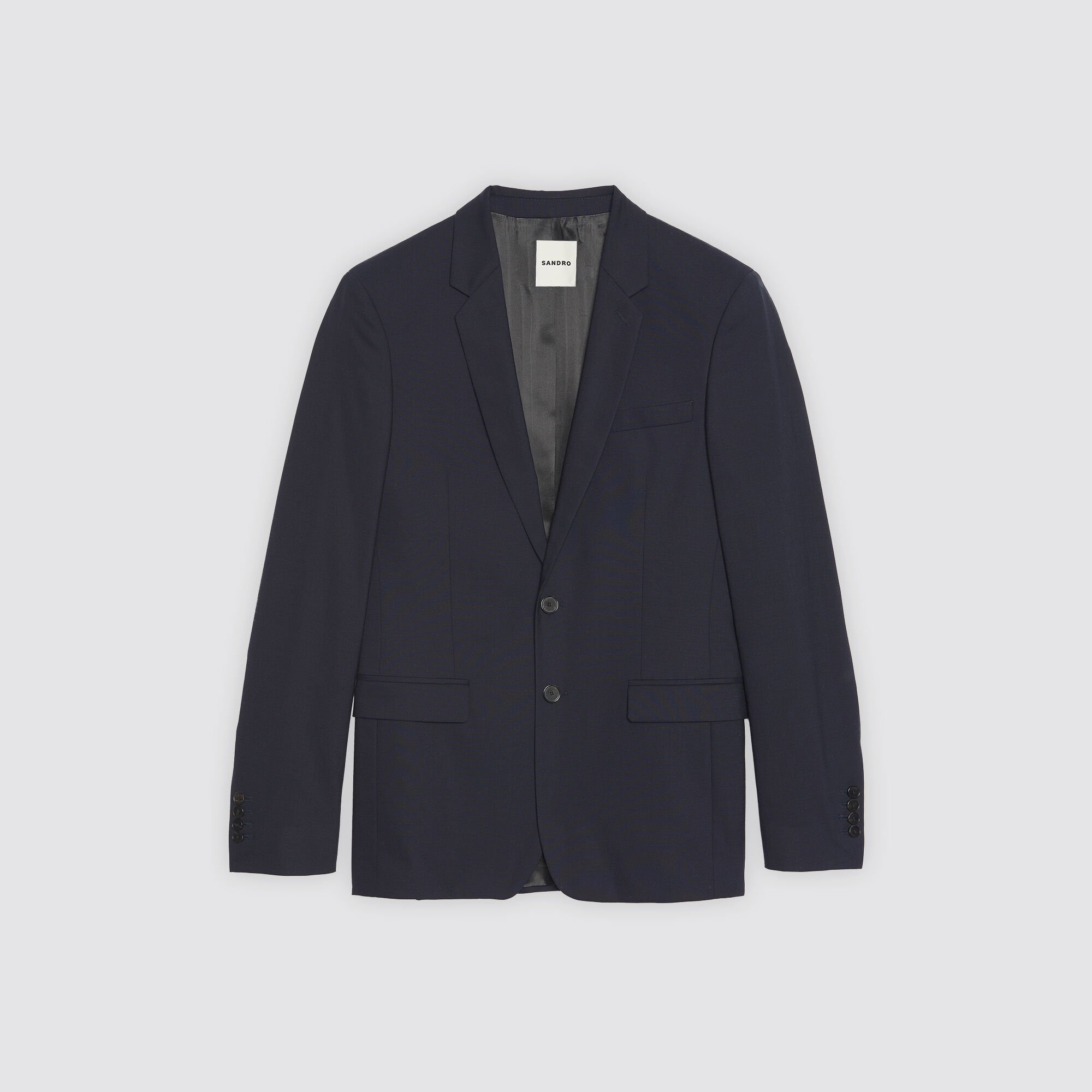 Chaqueta de traje clásica de lana