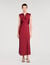 Vestido largo con cuello en V