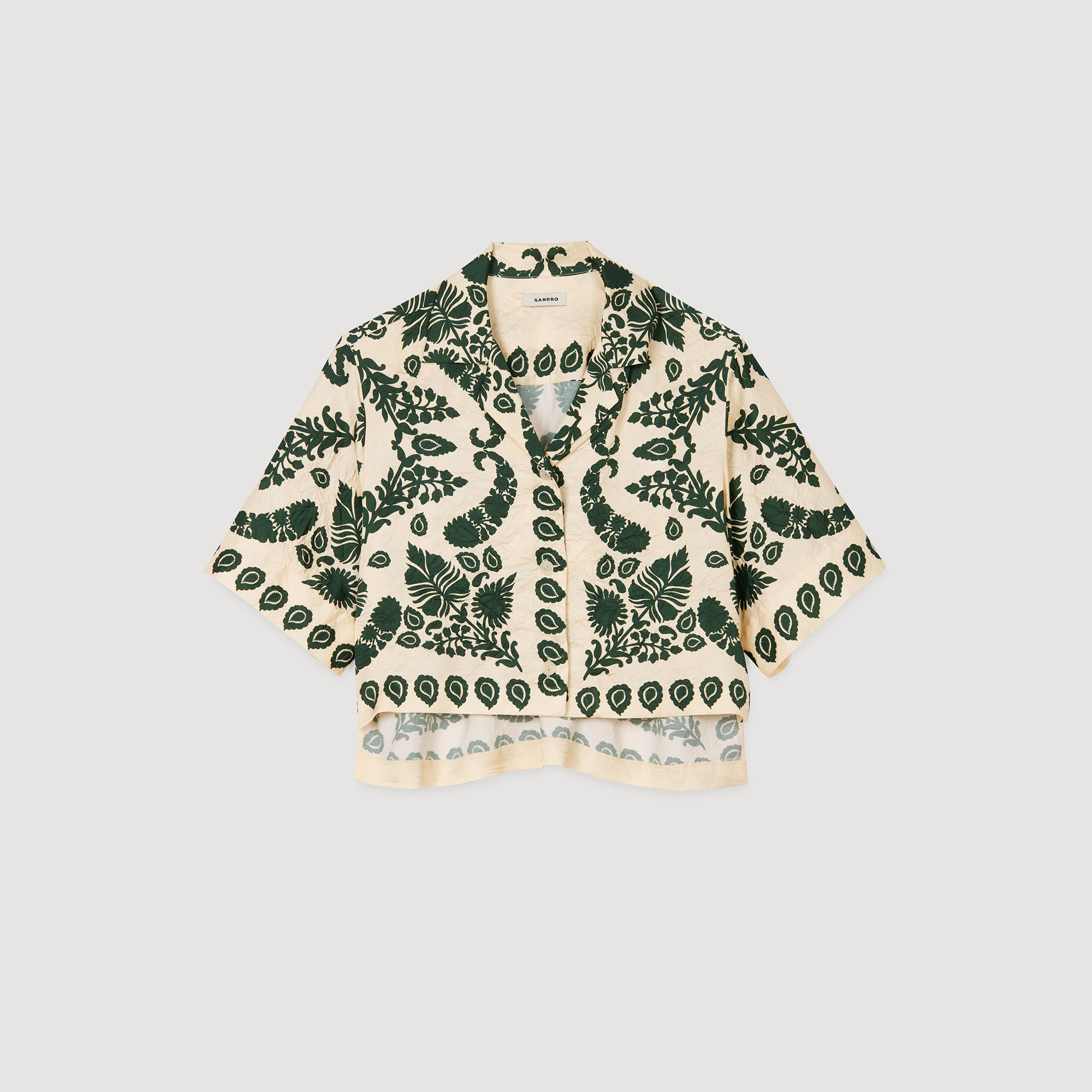 Camisa con estampado floral