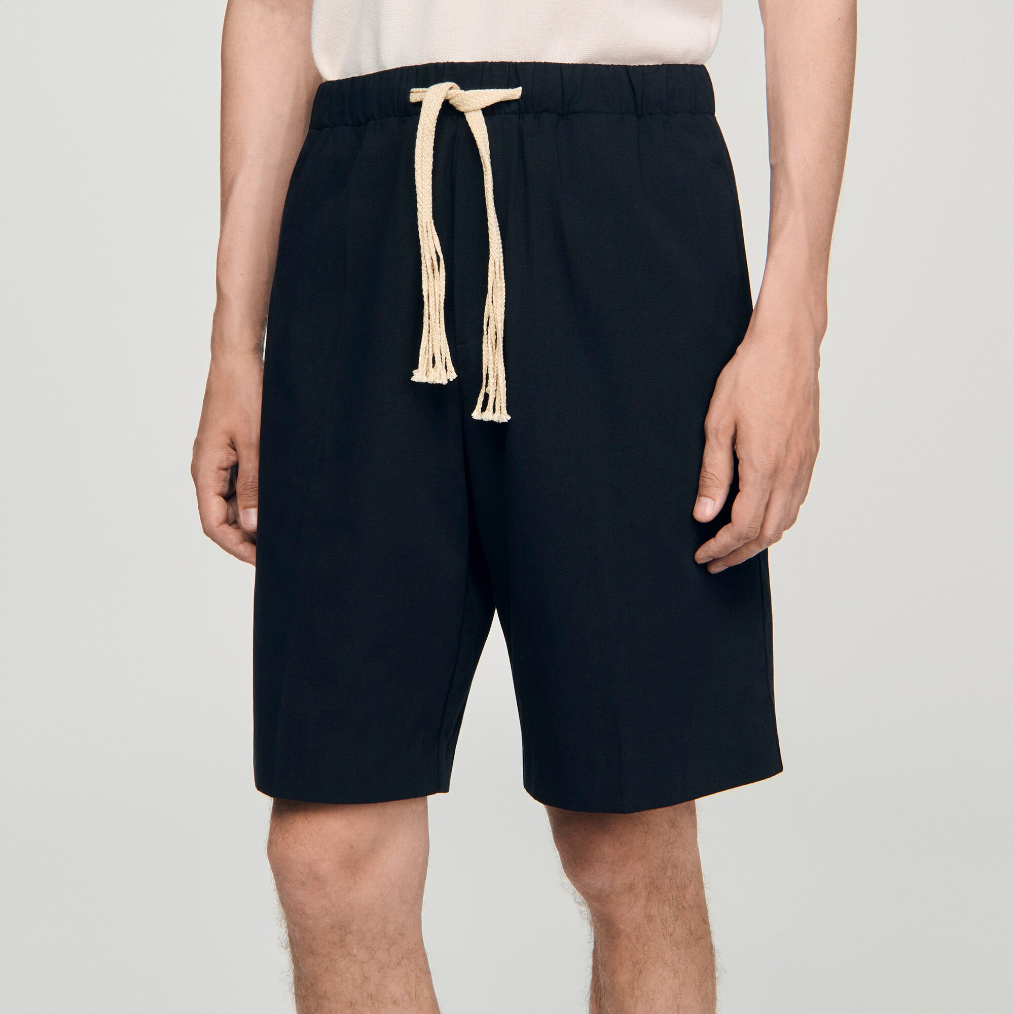Pantalón de algodón cintura elástica