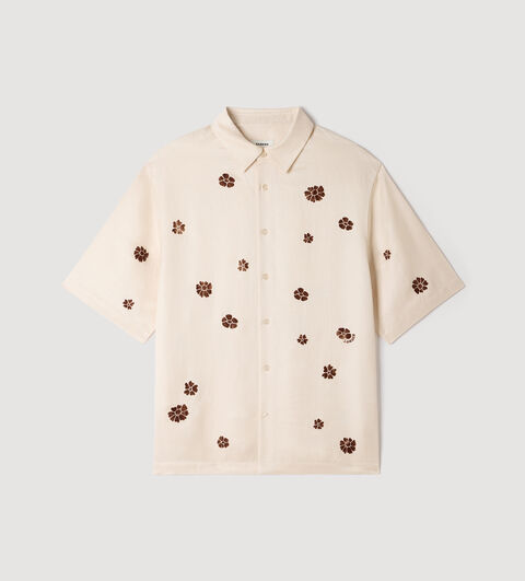 Camisa fluida con estampado floral