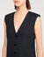 Vestido corto de sastre con volante