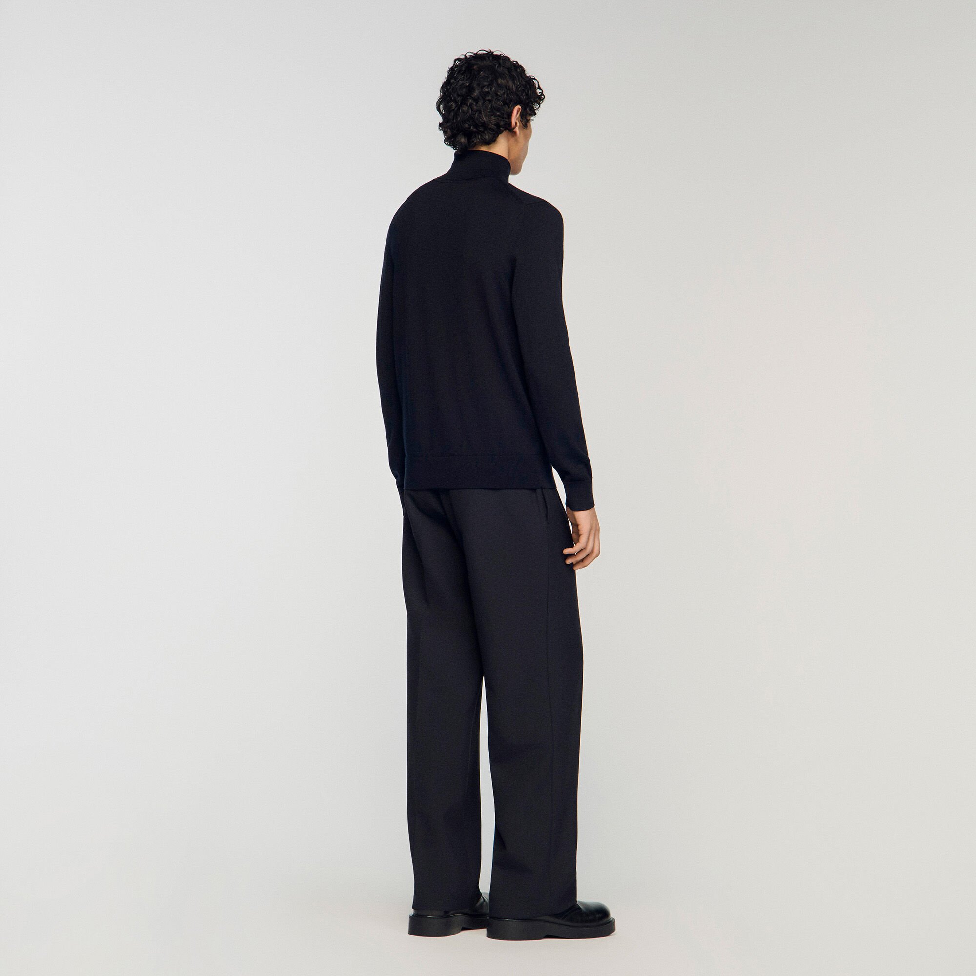 Jersey de cuello vuelto de lana