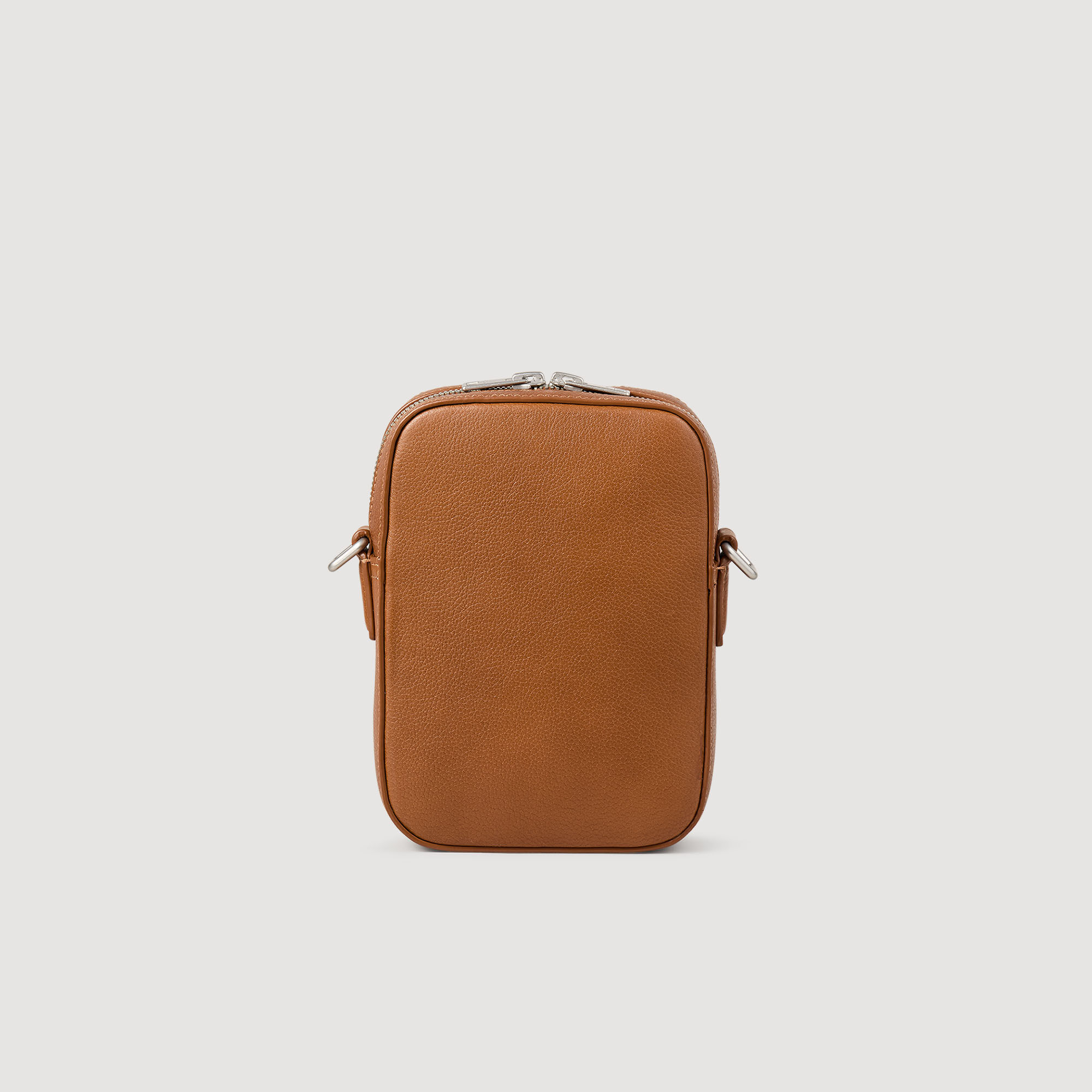 Bolso pequeño de cuero granulado