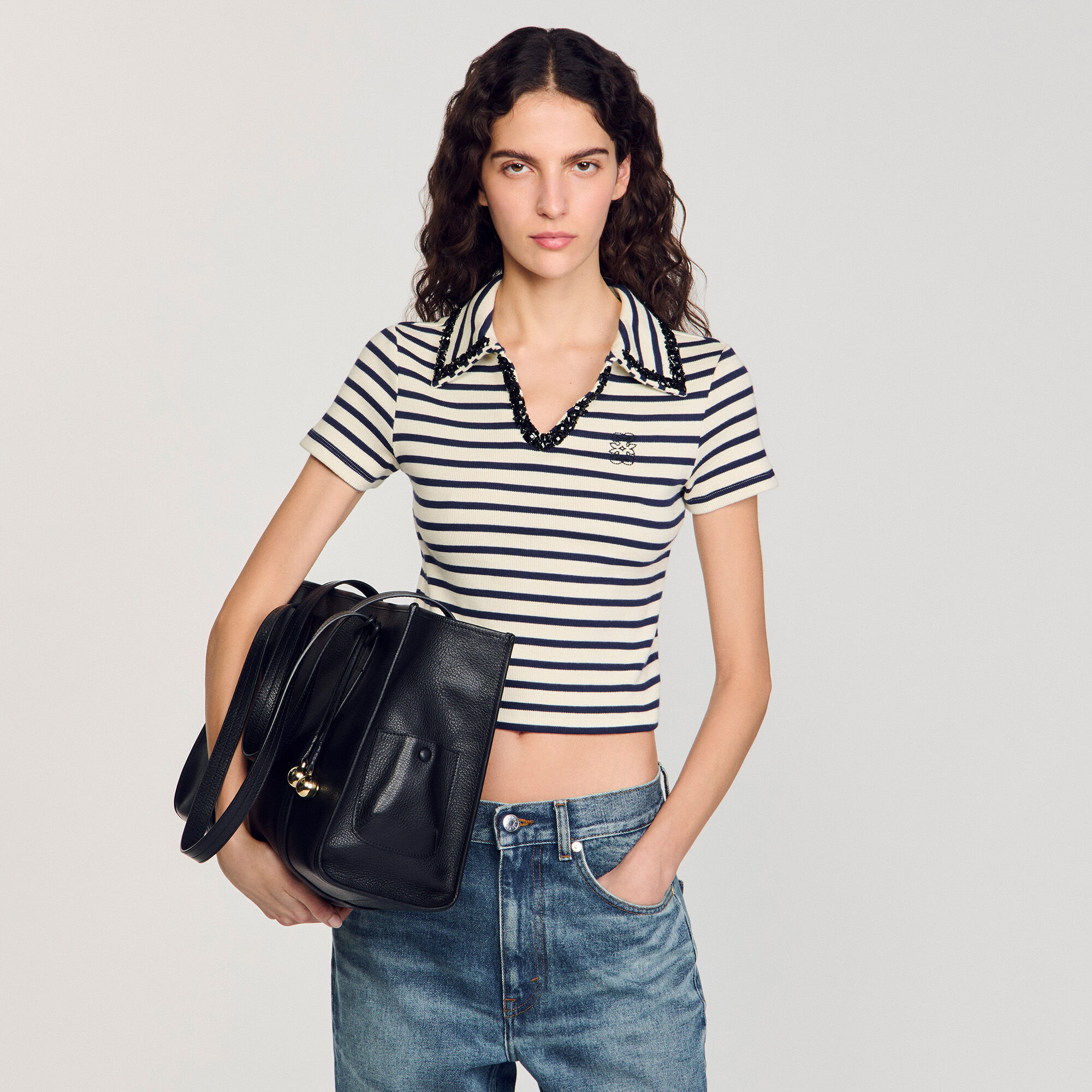 Bolso tote de cuero flexible