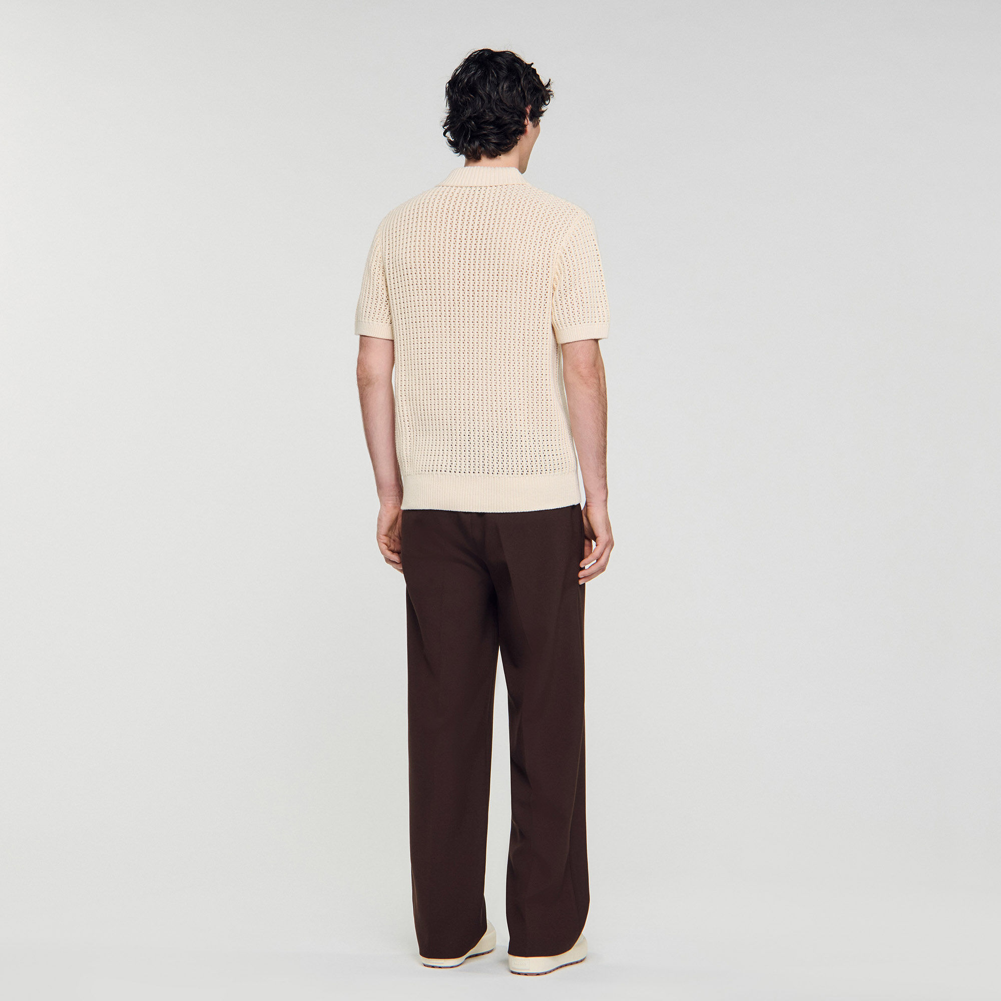Polo de algodón con cuello polo