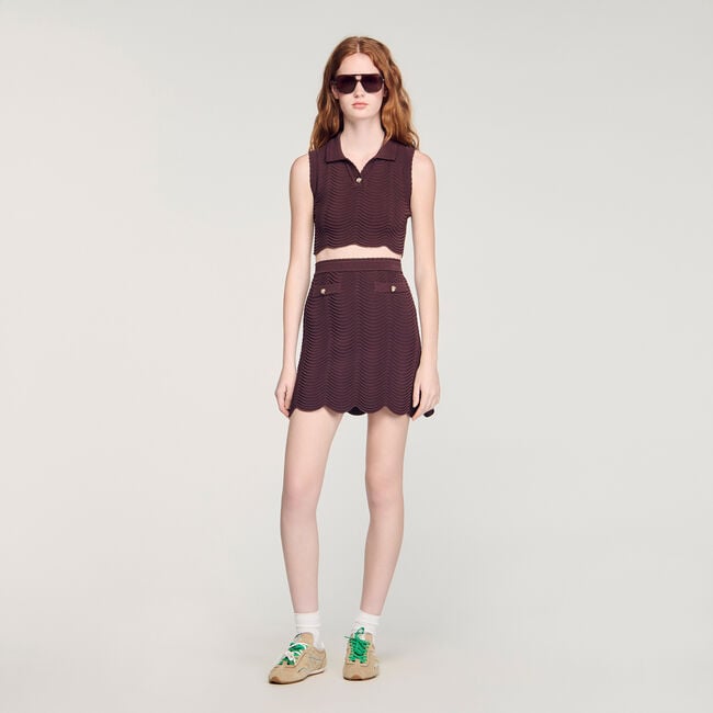 Top corto de punto de fantas&iacute;a