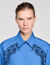 Camisa bordada y con perlas