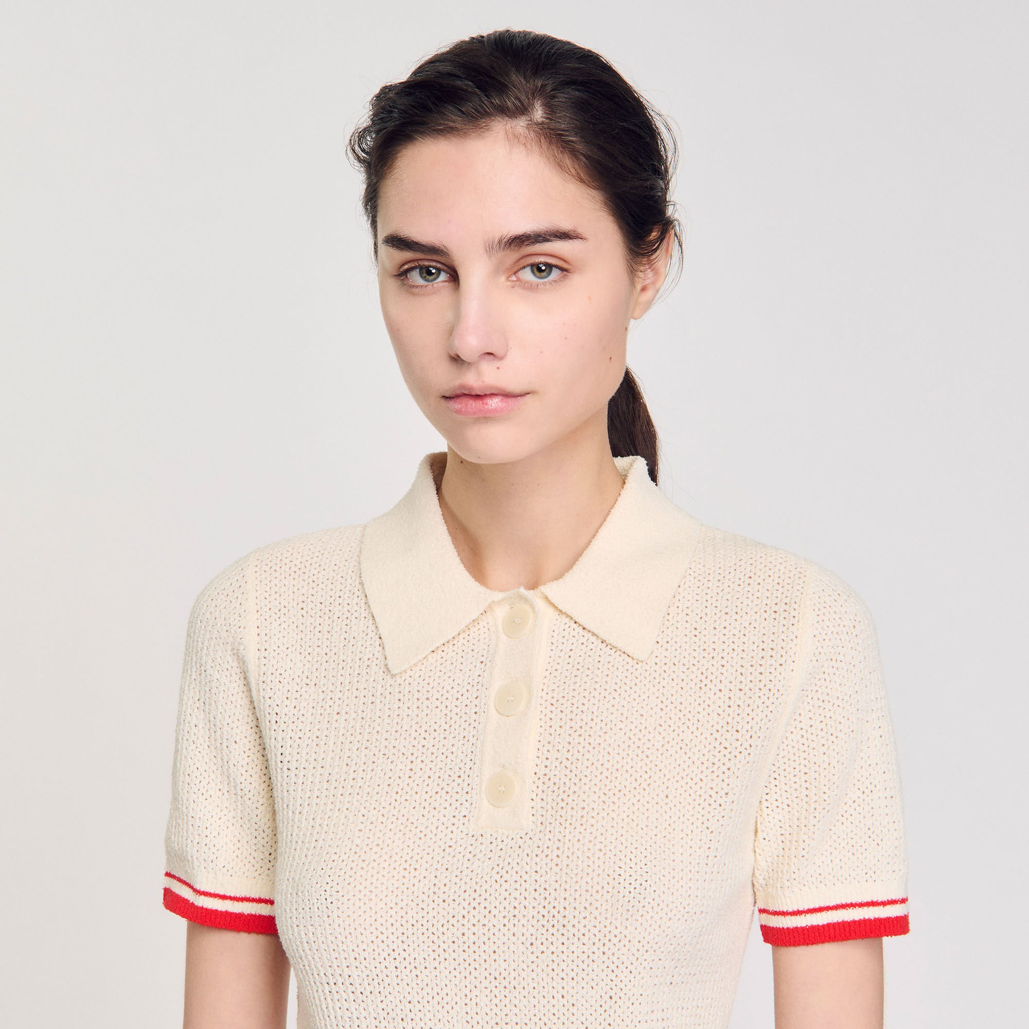 Jersey con cuello de polo