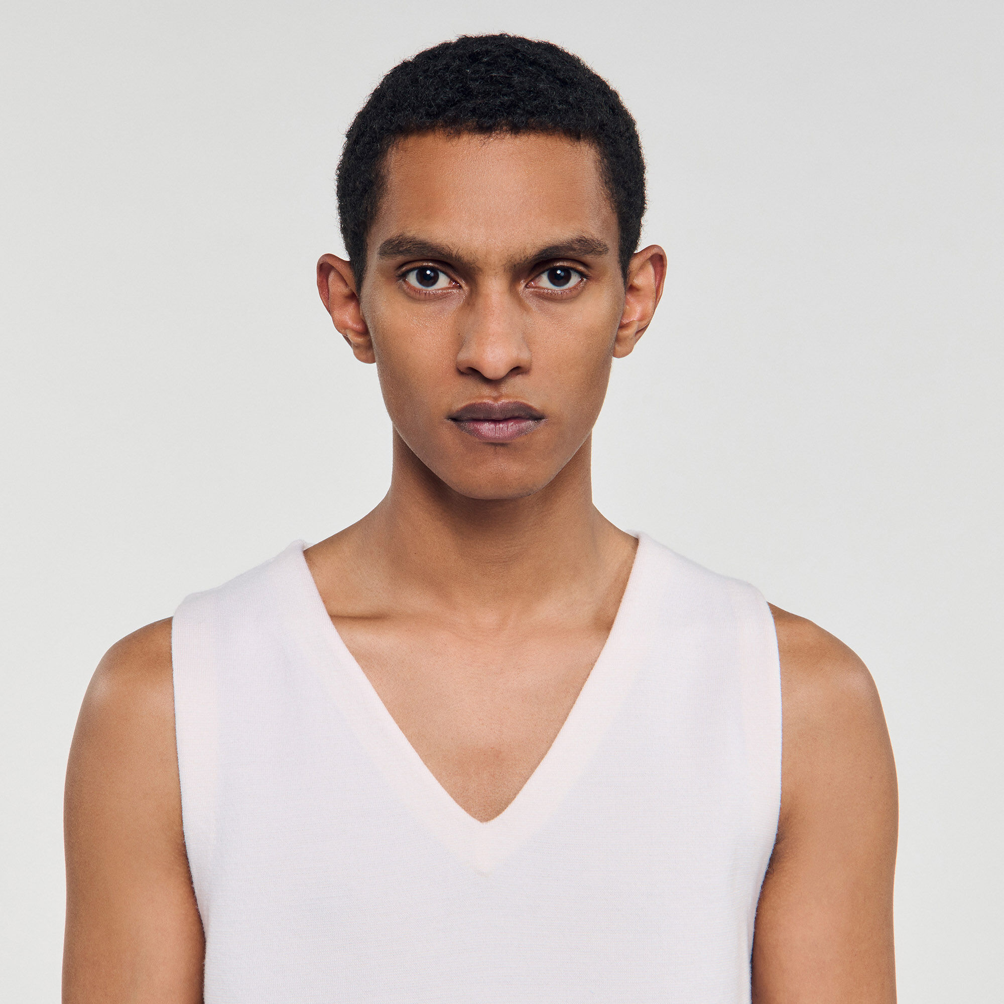 Camiseta de tirantes de lana