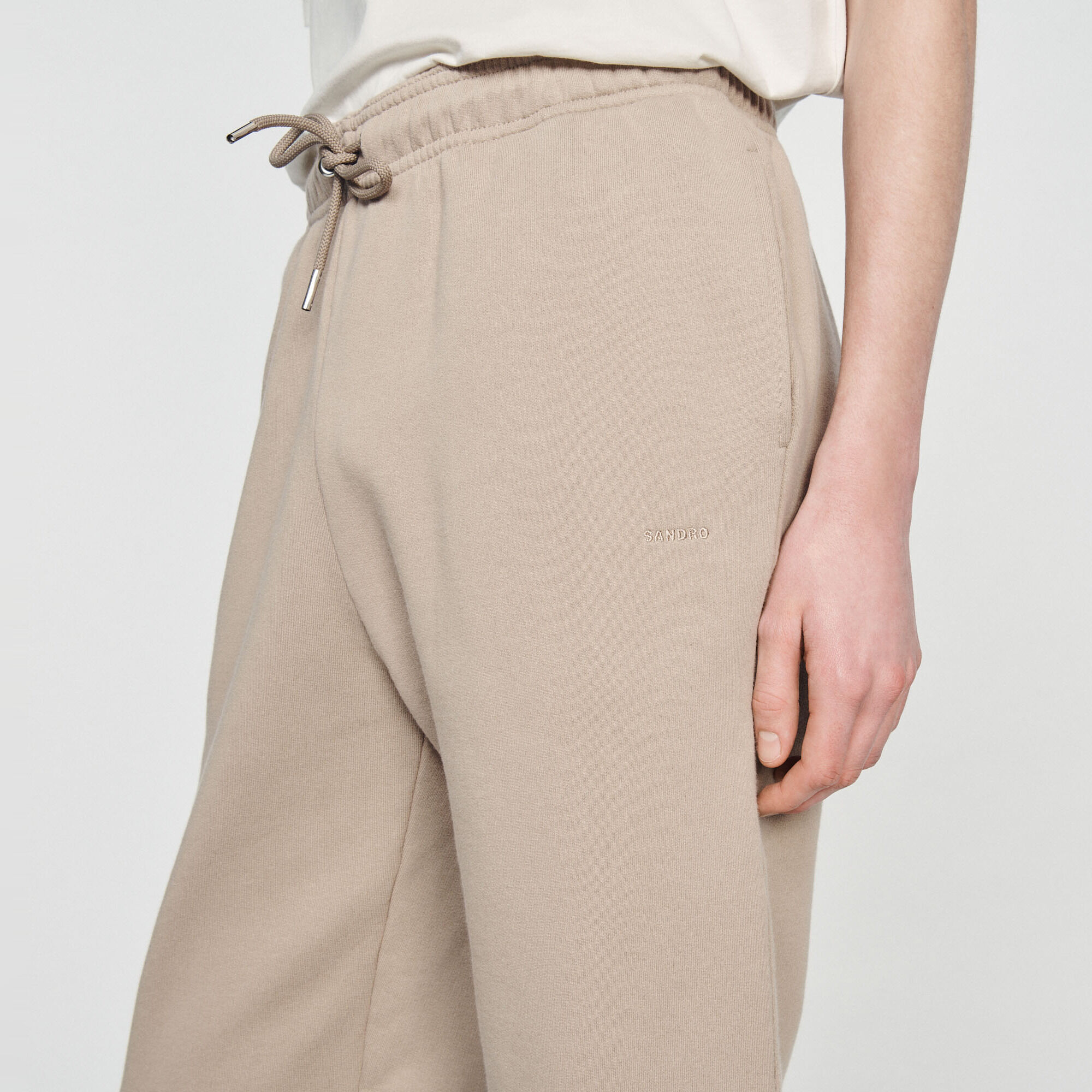 Pantalón de jogging de muletón bordado