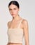 Top corto de punto con strass