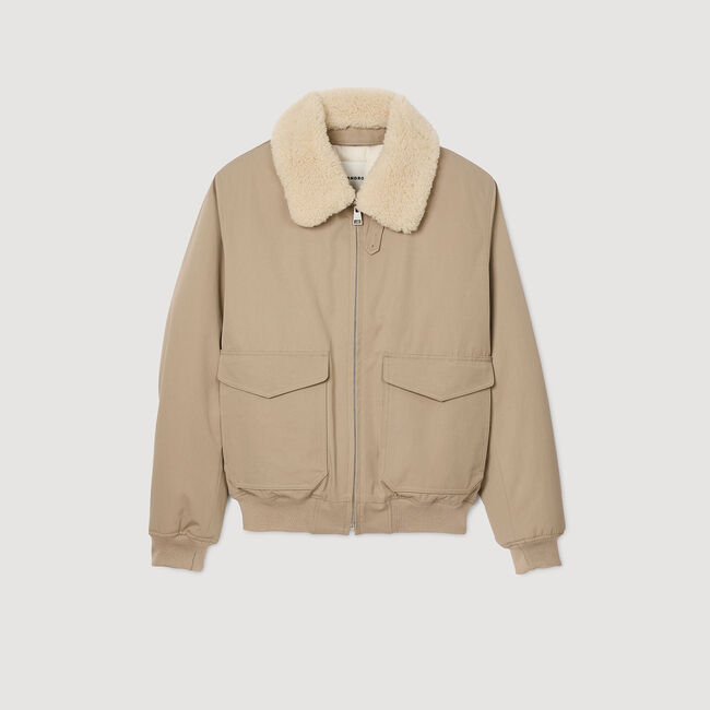 Cazadora aviador cuello borreguito