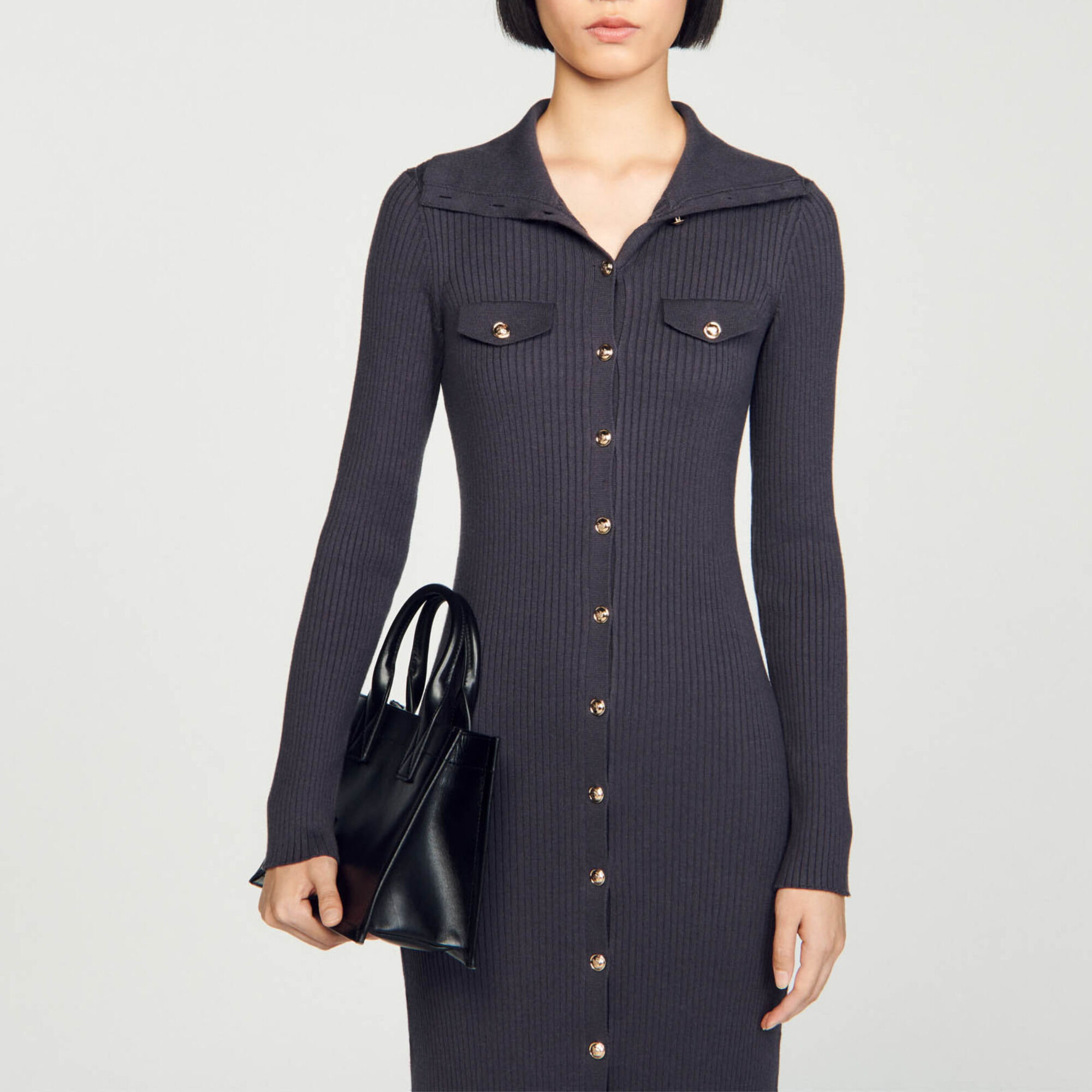 Vestido largo de punto