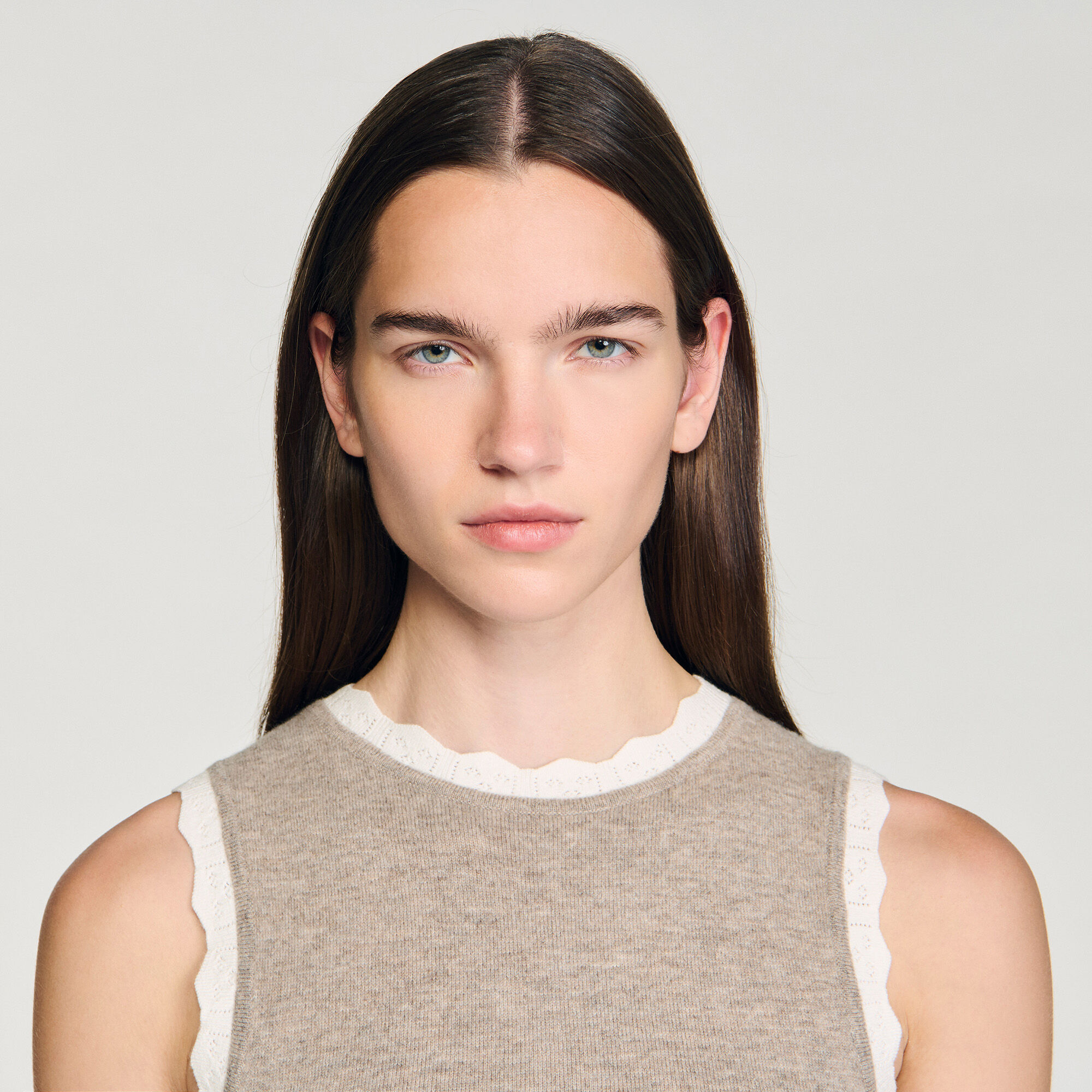 Jersey de punto con cuello alto