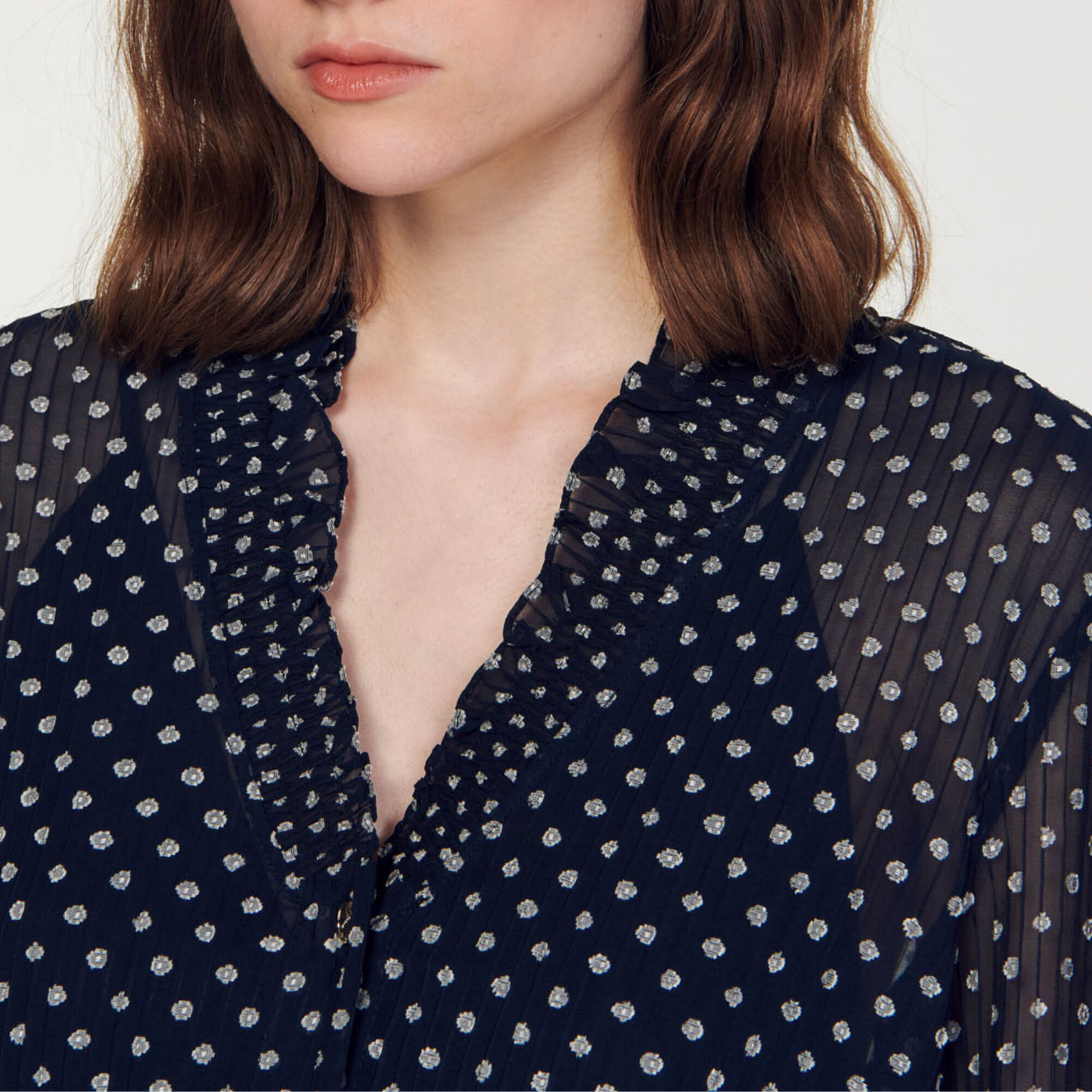 Vestido corto con lunares