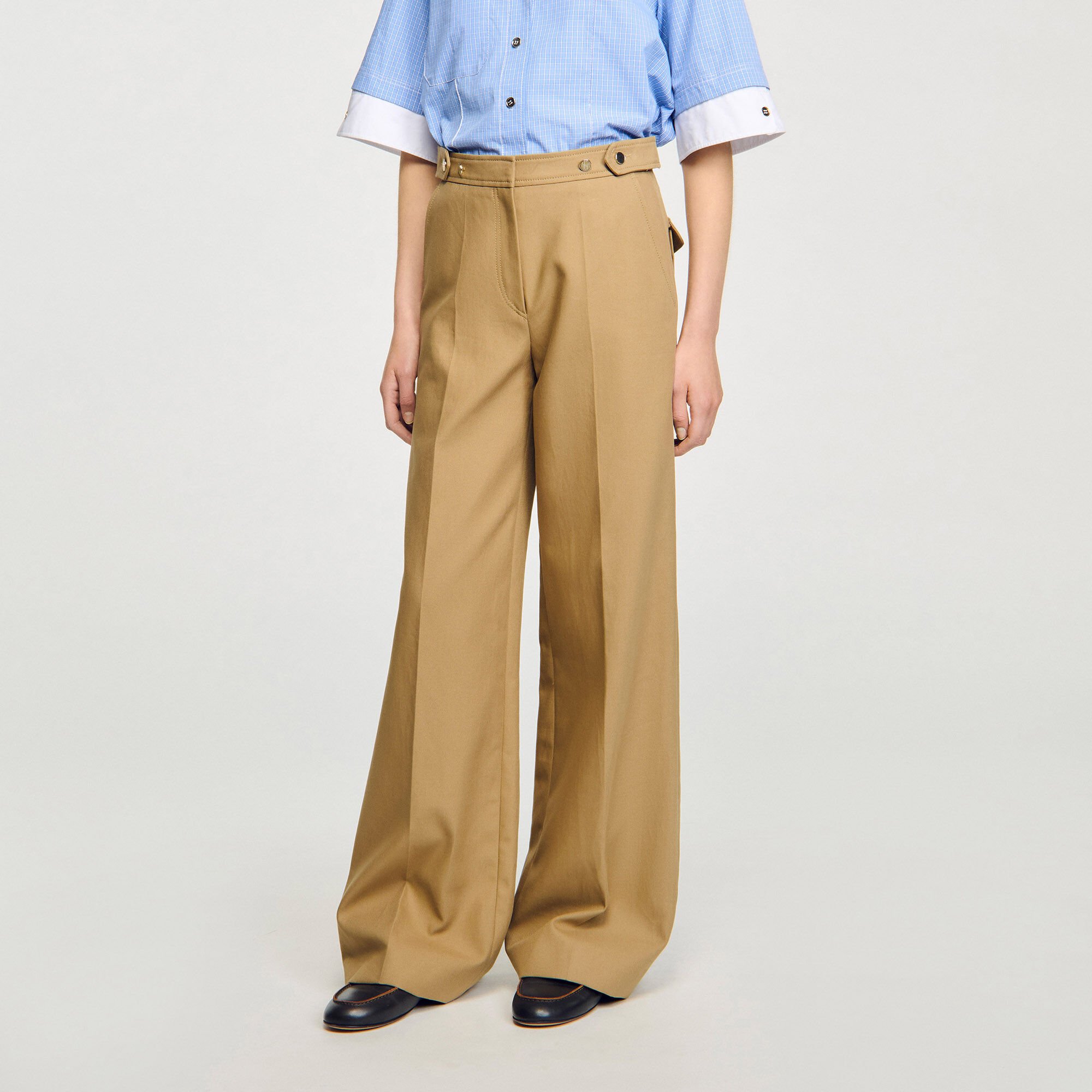 Pantalón de traje de algodón