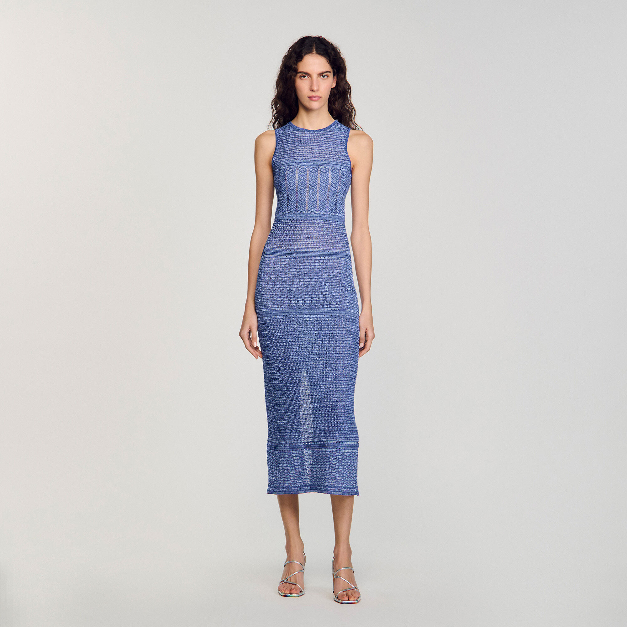 Vestido midi de punto