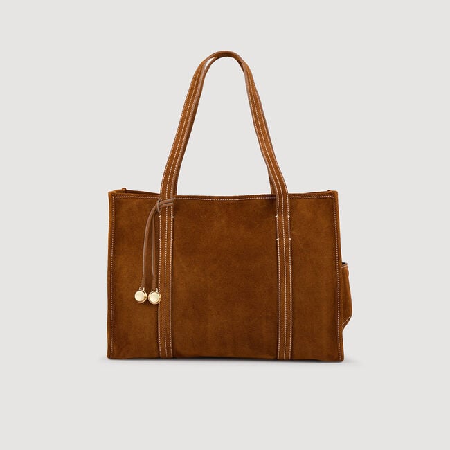 Bolso tote de ante