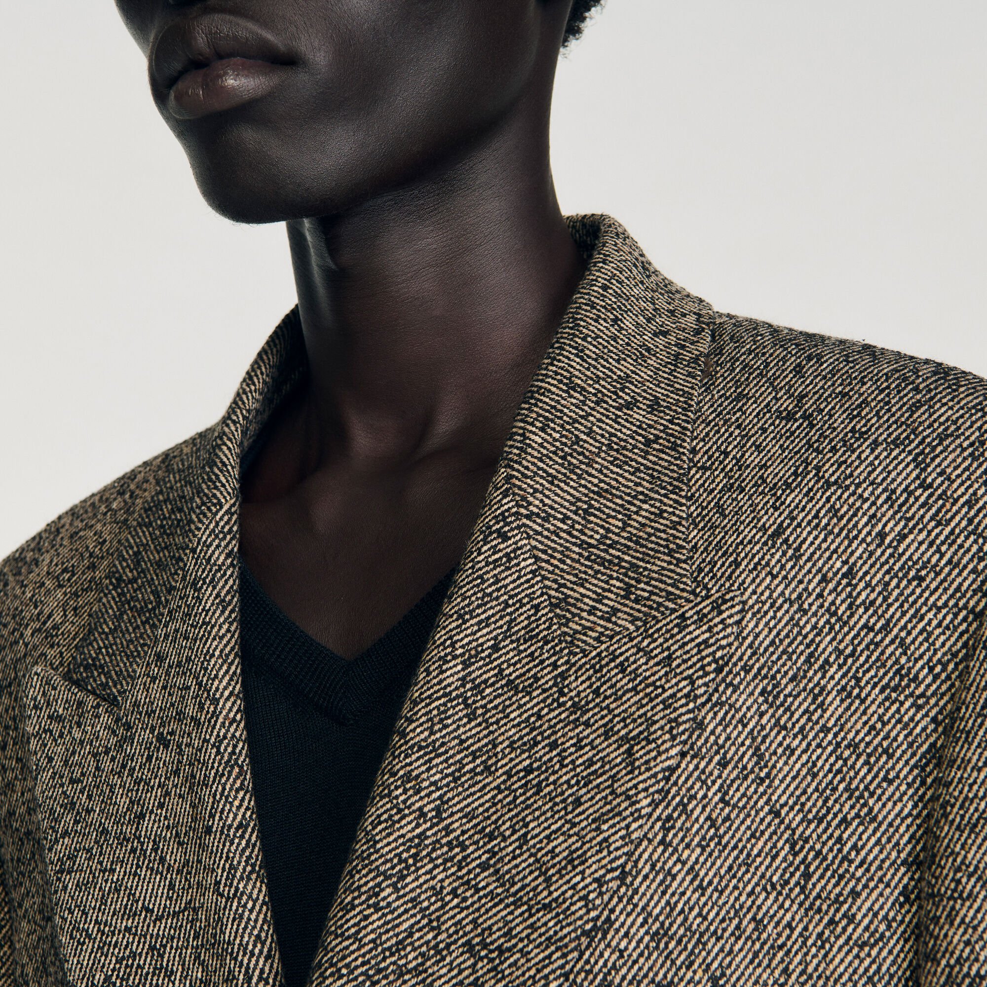 Chaqueta de traje cruzada
