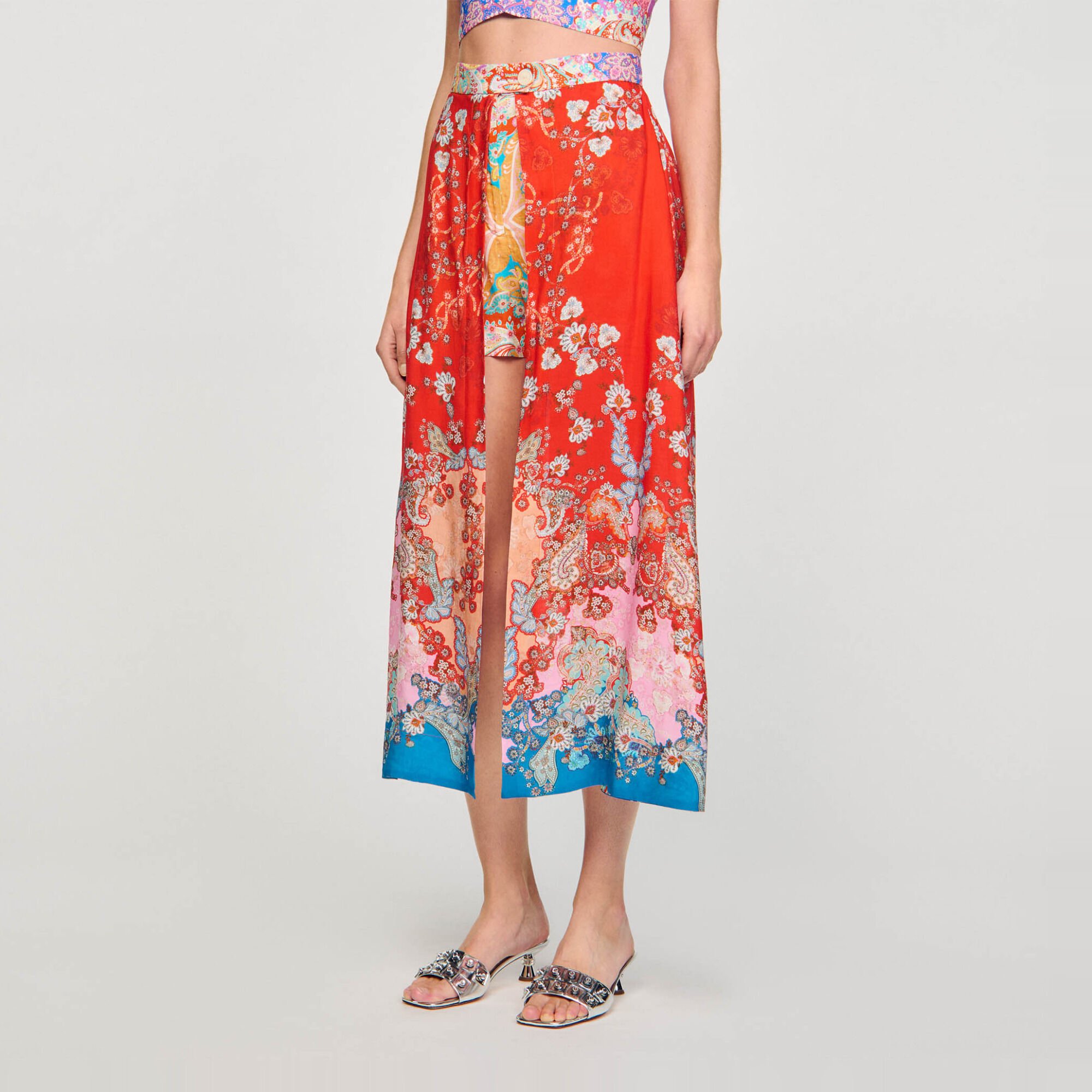 Falda larga trampantojo