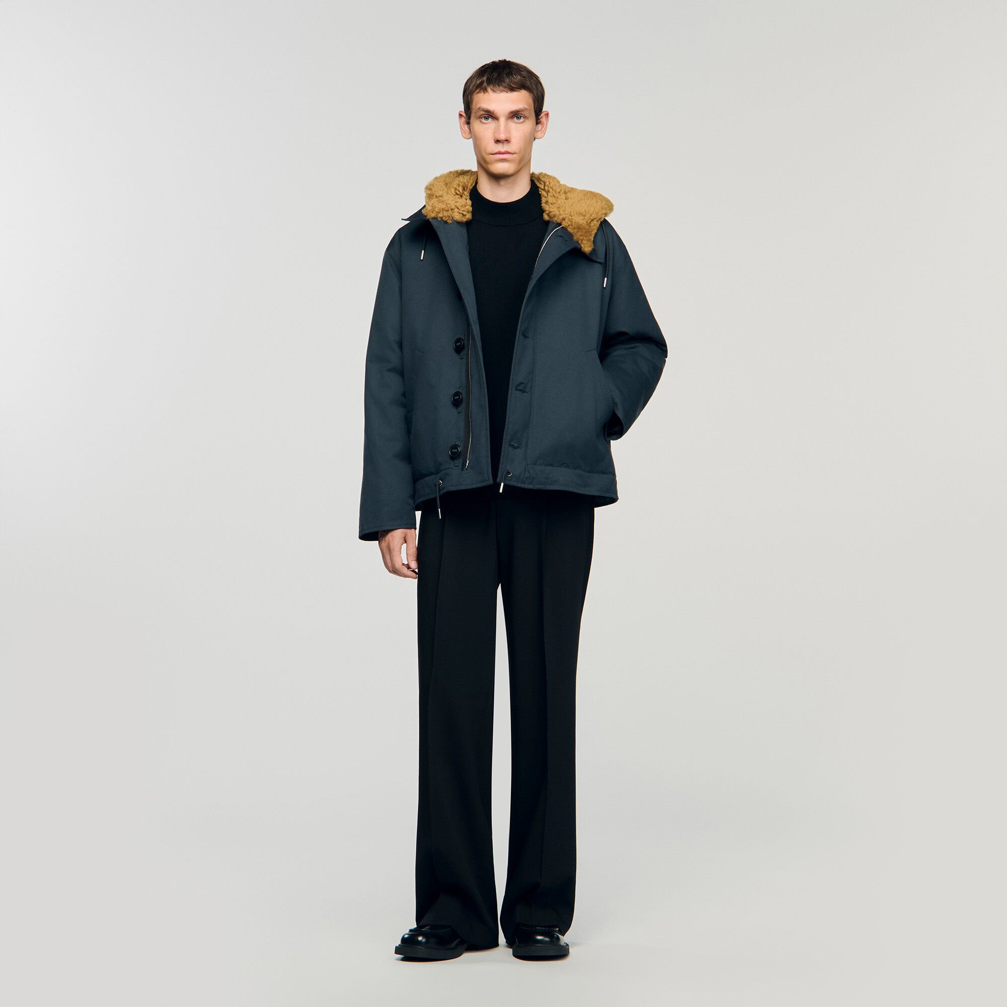 Parka de algodón con capucha
