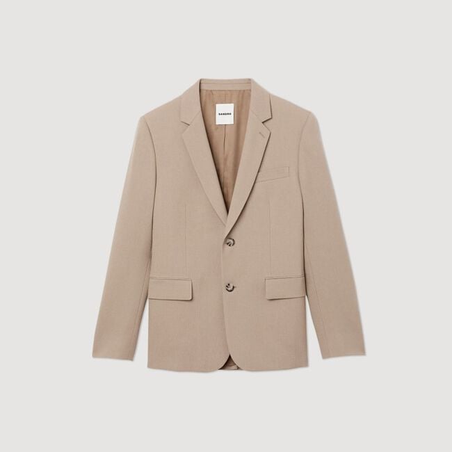 Chaqueta de traje de lana