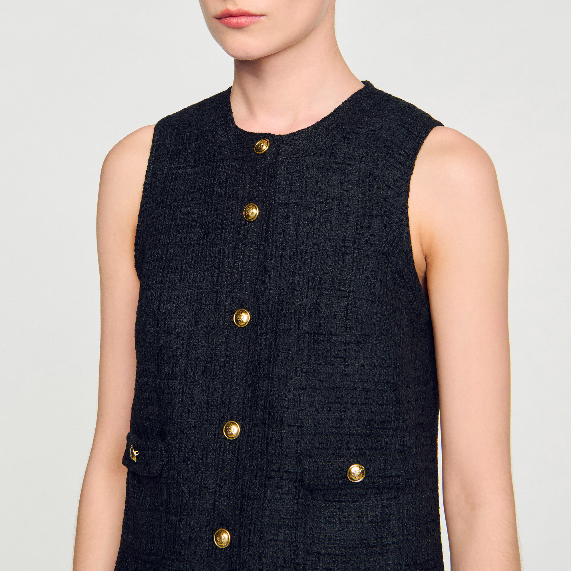 Vestido corto de tweed