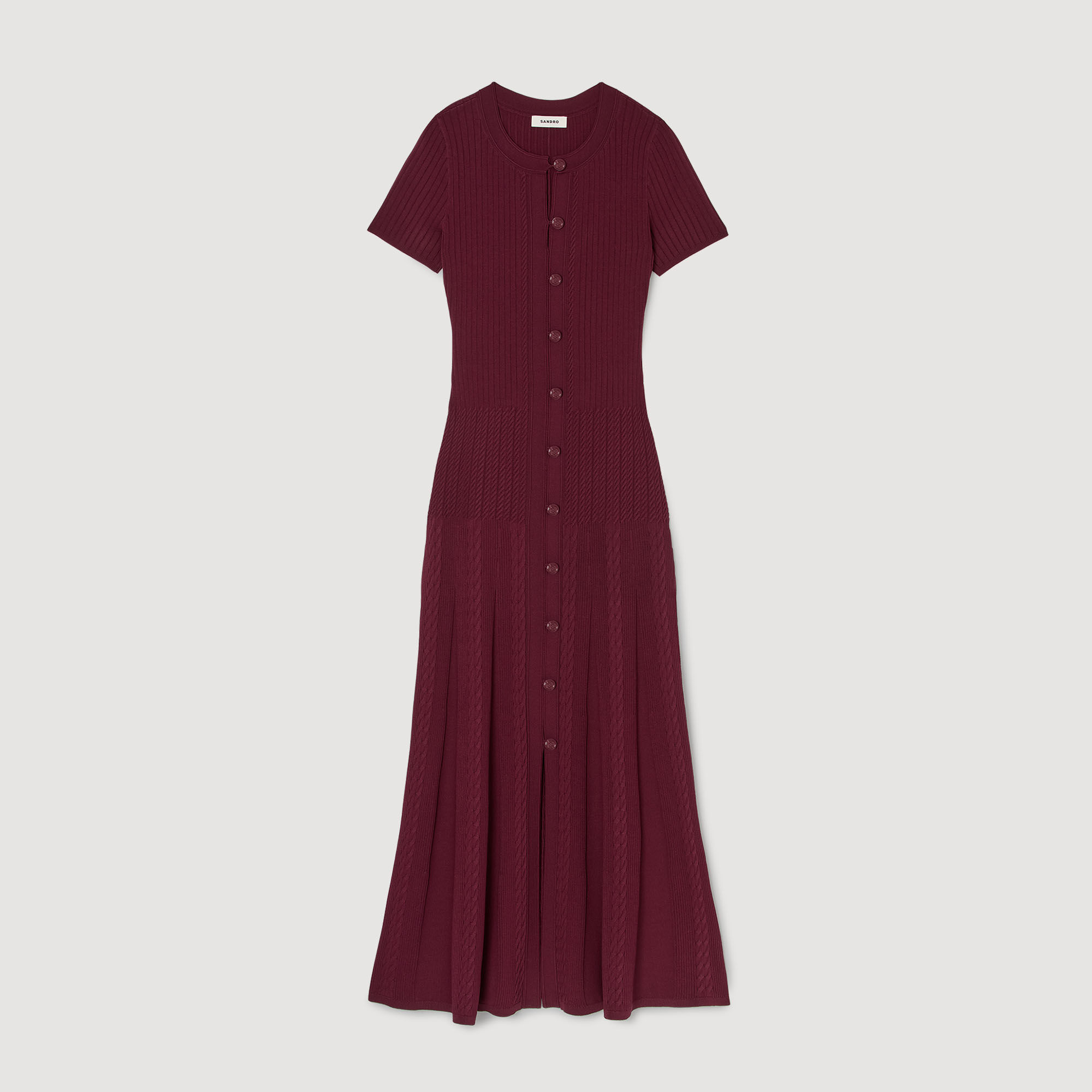 Vestido largo de punto