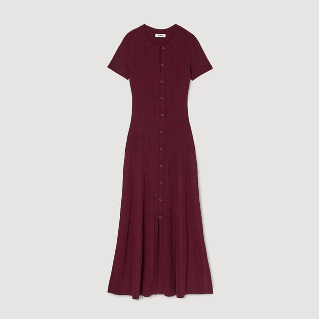 Vestido largo de punto