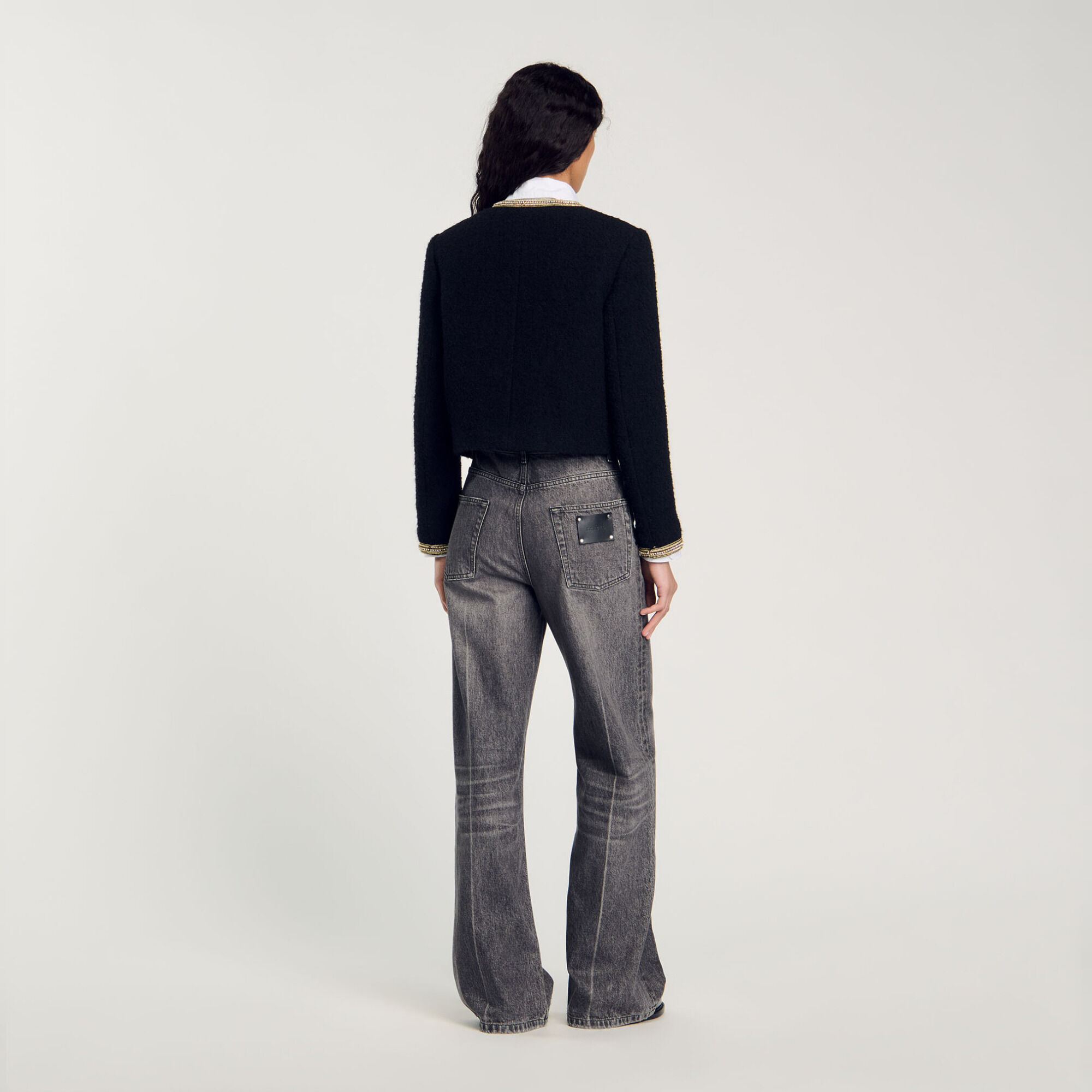 Chaqueta corta de tweed