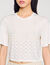 Camiseta cropped con pedrería